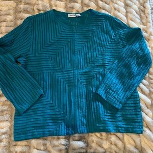 Chico’s zip blazer jacket size 3